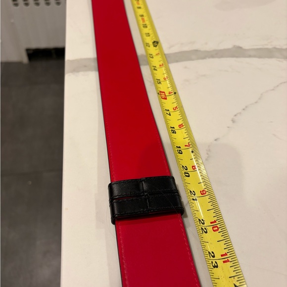 Christian Louboutin Black Belt with  Gold hardware New in Box - Picture 11 of 11